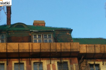 Siatki Lubiąż - Zabezpieczenie przed spadającymi dachówkami – siatka dla terenów Lubiąża